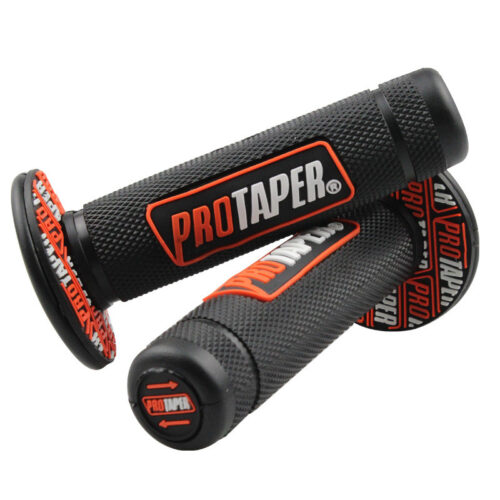 Гріпси для керма мотоцикла Protaper чорні з помаранчевим