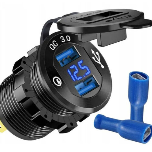 Гніздо USB для мотоцикла/автомобіля врізне kewig KWG-L4