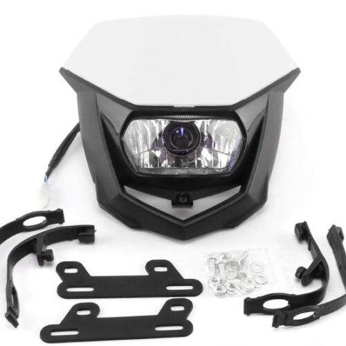 Фара для мотоцикла ендуро CR CRF XR YZ YZF WR KX KXF KLX RM RMZ чорно біла