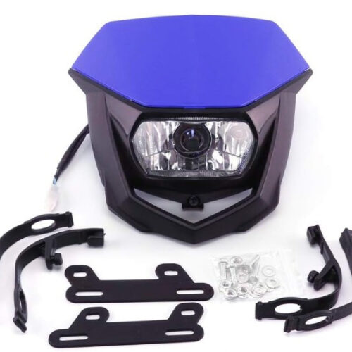 Фара для мотоцикла ендуро CR CRF XR YZ YZF WR KX KXF KLX RM RMZ чорно синя