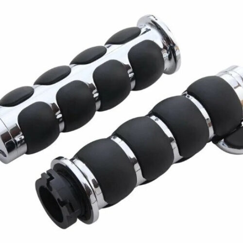 Ручки для руля мотоцикла cruiser 2 22mm сріблясті